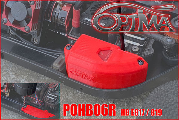 OPTIMA Front radio box for E8 / E819 - Red / POHB06R