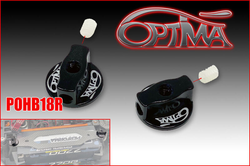 OPTIMA Battery Locking Nut for HB E8 / E819 (pair) - Black / POHB18