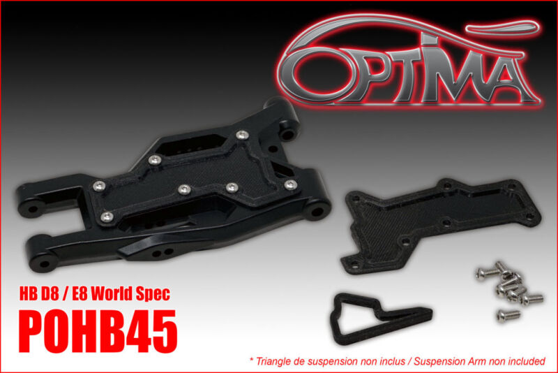 OPTIMA plastic triangle plate for HB D8/E8 (pair) - Front / POHB45