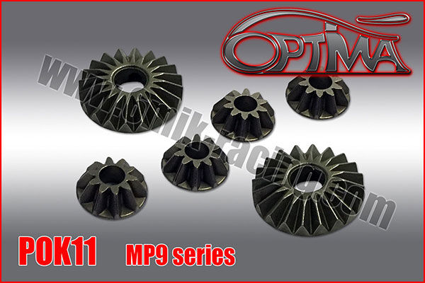 OPTIMA Spring Steel Inner Diff Gears Set for MP9 Series (for 1 Diff) / POK11