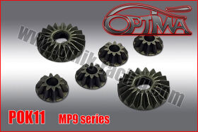OPTIMA Spring Steel Inner Diff Gears Set for MP9 Series...