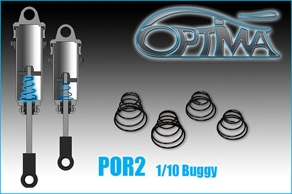 OPTIMA 1/10 additiv shock springs (4 pcs) / POR2