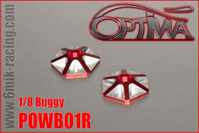 OPTIMA Hex Wing Buttons - Red (pair) / POWB01R*