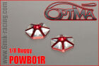 OPTIMA Hex Wing Buttons - Red (pair) / POWB01R*