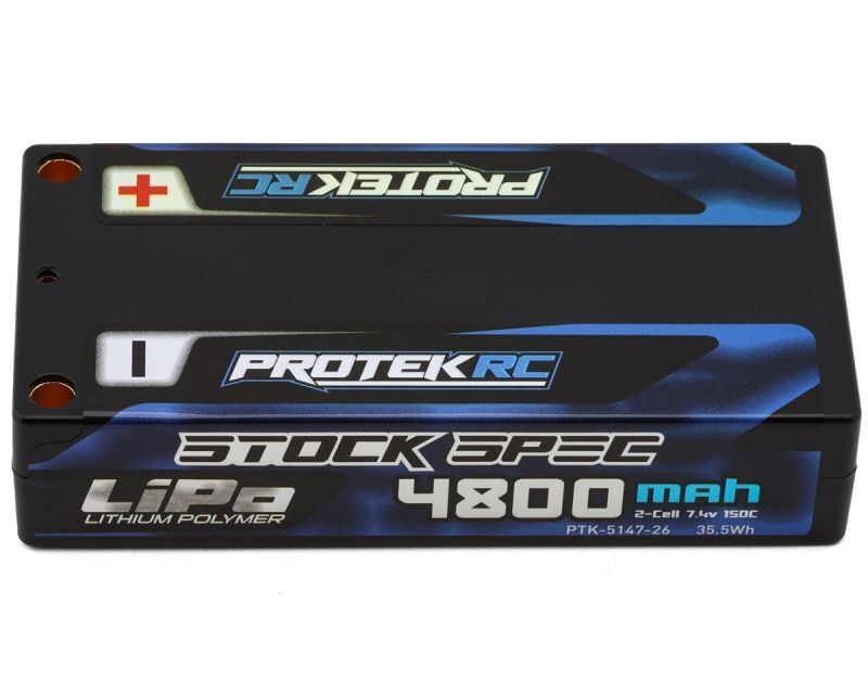ProTek RC (7.4V, 4800mAh, 95.3x46.9x21.2mm, 190g) 2S 150C LowIR Si-G LiPo LCG Shorty StockSpec / PTK-5147-26