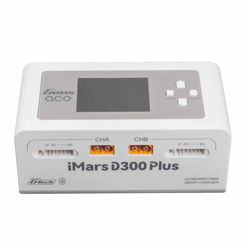 GENS ACE GensAce Ladegeraet iMars D300 PLUS Dual Channel (EU) Weiss / GEA300WPLUS-EW