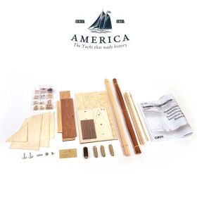 OcCre Yachtmodell America - America’s Cup Yacht Standmodellbausatz 1:75 / oc12014