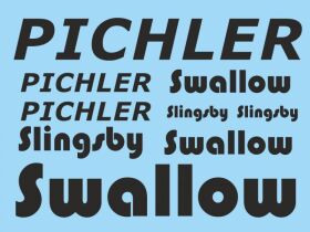 PICHLER Dekorsatz Slingsby T45 Swallow 1800 mm (schwarz)...