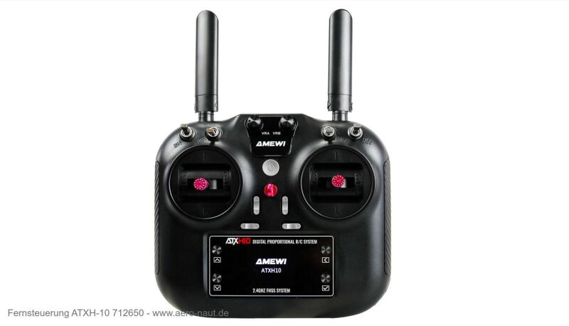 Aero Naut Fernsteuerung ATXH10 10-Kanal 2,4 GHz inkl. Empfänger / 712650