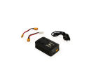 Carson Easy Charger NiMH/LiPo 4A  RC Ladegerät, Schnellladegerät mit Delta Peak, 0,5A4A Ladestrom, 50W, XT60 auf Tamiya & XT90, AC 100240V, schwarz / 500606104