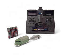 1:87 VW T1 Pritsche mit KFZ Anhänger - Mini RC Auto,...