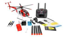 AMEWI / MD500 Pro GPS Helikopter Police 9-Kanal 3D/6G RTF...