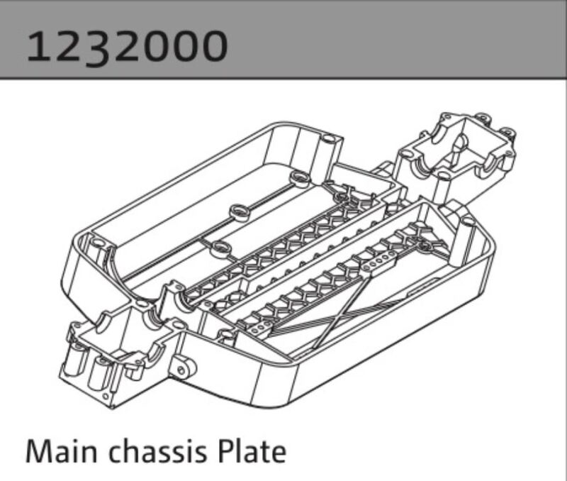 Absima Chassisplatte 1:10 Aero-X/STi-X/SupraSlide / 1232000