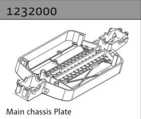 Absima Chassisplatte 1:10 Aero-X/STi-X/SupraSlide / 1232000