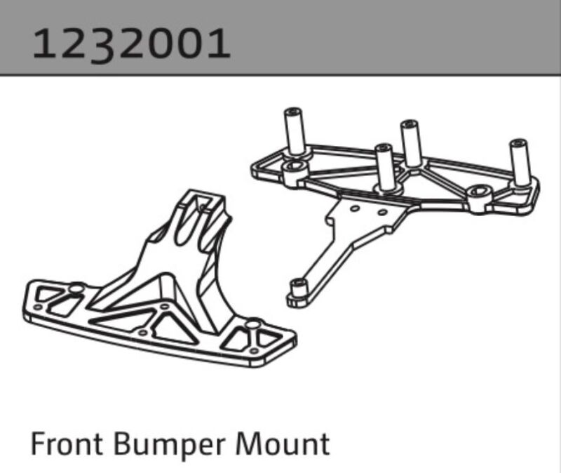 Absima Stoßfängerhalter vorne 1:10 Aero-X/STi-X/SupraSlide / 1232001