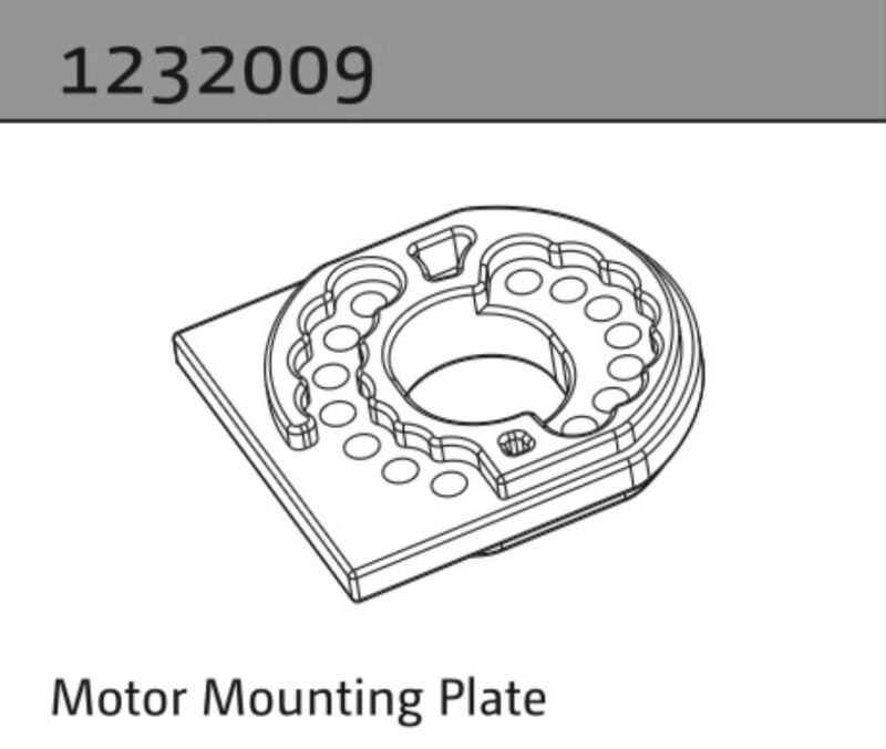 Absima Motorbefestigungsplatte 1:10 Aero-X/STi-X/SupraSlide / 1232009