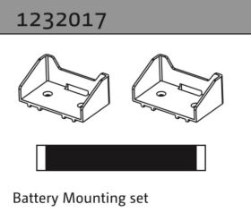 Absima Batteriehalterung & Klettband 1:10...