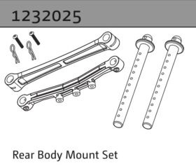 Absima Karosseriehalter Set hinten 1:10...