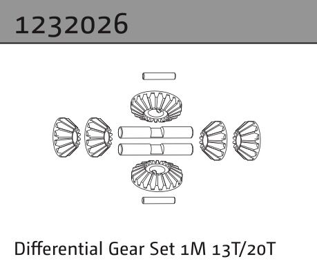 Absima Differentialgetriebesatz 1M 13T/20T / 1232026