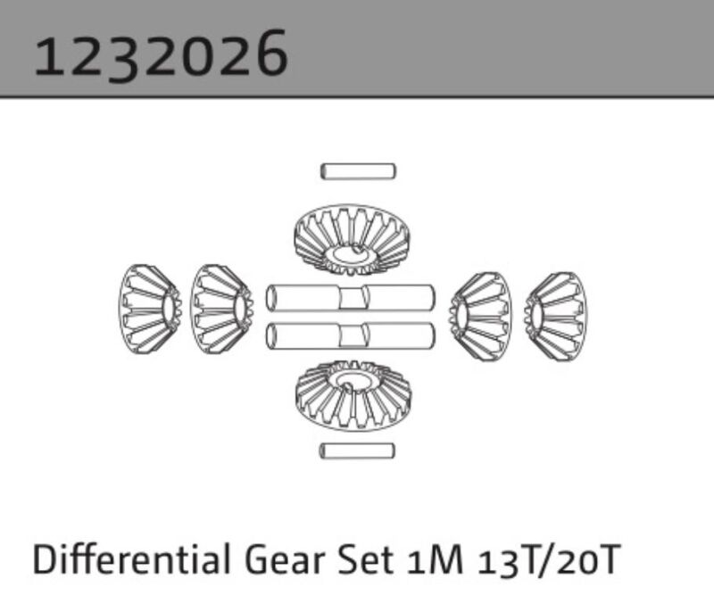 Absima Differentialgetriebesatz Modul 1 13T/20T 1:10 Aero-X/STi-X/SupraSlide / 1232026