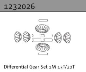 Absima Differentialgetriebesatz Modul 1 13T/20T 1:10...