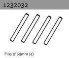 Absima Pins 3 x 63 mm (4 Stück) 1:10 Aero-X/STi-X/SupraSlide / 1232032