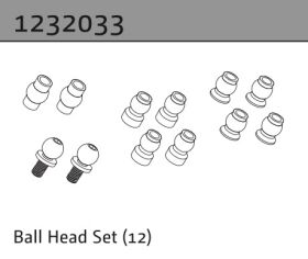 Absima Kugelkopfset (12) / 1232033