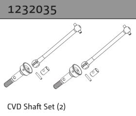 Absima CVD-Wellen Set 1:10 Aero-X/STi-X/SupraSlide / 1232035