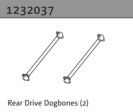 Absima Hintere Antriebsknochen (2) / 1232037
