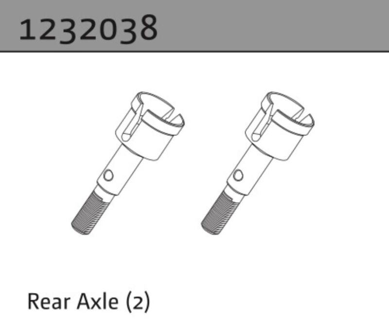 Absima Hinterachse (2 Stück) 1:10 Aero-X/STi-X/SupraSlide / 1232038