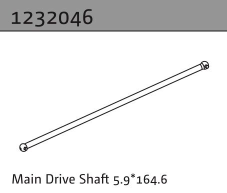 Absima Hauptantriebswelle 5.9*164.6 / 1232046