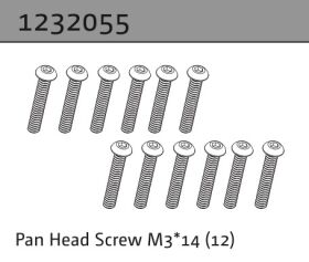 Absima Linsenkopfschraube M3*14 (18) / 1232055