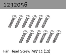Absima Linsenkopfschraube M3*12 (22) / 1232056