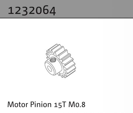 Absima Motorritzel 15T M0.8 / 1232064