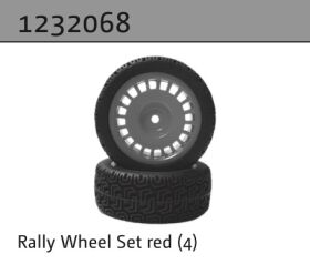 Absima Rally Räderset rot (4) / 1232068
