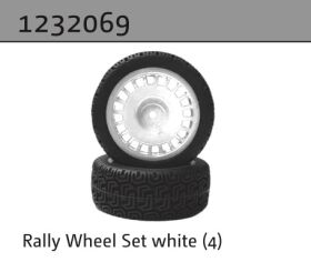 Absima Rally Räderset weiß (4) / 1232069