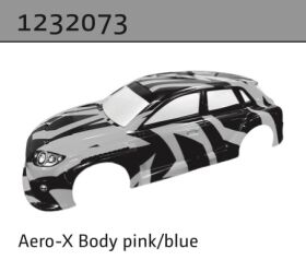 Absima Aero-X Karosserie pink/blau (ohne Sticker) / 1232073