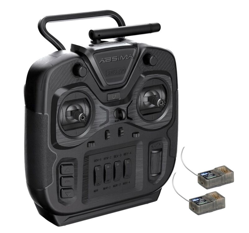 Absima 6-Kanal Stick Fernsteuerungsset "SR6S-EVO" 2.4GHz - 2* RX / 2000111