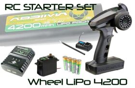 Absima RC Starter-Set "Wheel LiPo 4200"...