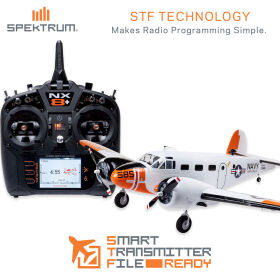 E-FLITE Beechcraft D18/RC-45J 1.5m BNF Basic mit AS3X+ und SAFE / EFL-3726