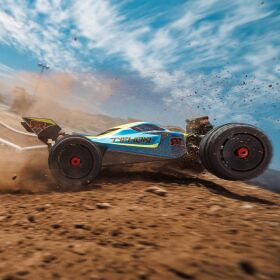 ARRMA TYPHON 223S BLX 1:8 4X4 Brushless Buggy RTR mit DSC, blau/gelb / ARA4306V4T4