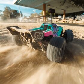 ARRMA MINI KRATON 3S DSC 1:16 4X4 Brushless Speed Monster Truck RTR, inkl. Akku & Ladegerät, türkis/pink / ARA2508ST2