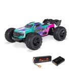 ARRMA MINI KRATON 3S DSC 1:16 4X4 Brushless Speed Monster Truck RTR, inkl. Akku & Ladegerät, türkis/pink / ARA2508ST2
