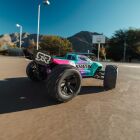 ARRMA MINI KRATON 3S DSC 1:16 4X4 Brushless Speed Monster Truck RTR, inkl. Akku & Ladegerät, türkis/pink / ARA2508ST2