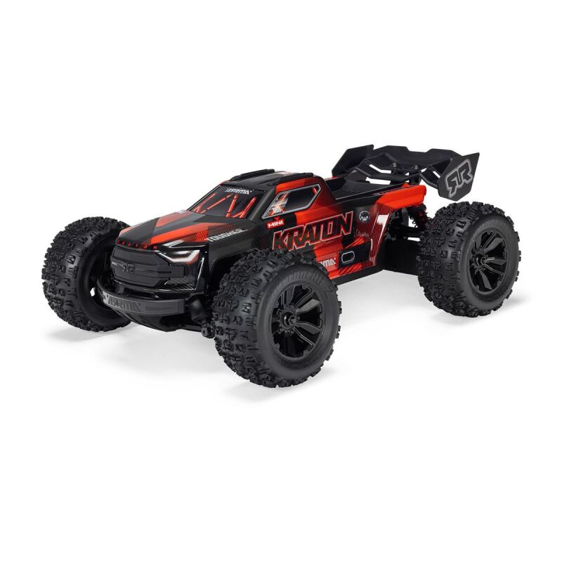 ARRMA MINI KRATON 3S DSC 1:16 4X4 Brushless Speed Monster Truck RTR, schwarz/rot / ARA2508T1