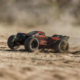 ARRMA MINI KRATON 3S DSC 1:16 4X4 Brushless Speed Monster Truck RTR, schwarz/rot / ARA2508T1