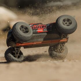 ARRMA MINI KRATON 3S DSC 1:16 4X4 Brushless Speed Monster Truck RTR, schwarz/rot / ARA2508T1