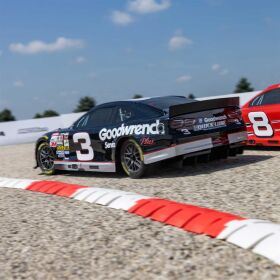 Losi NASCAR RC Race Car RCR No. 3 GM Goodwrench Chevrolet ZL1 1:12 2S AWD RTR, inkl. Akku & Ladegerät, schwarz / LOSF1122503