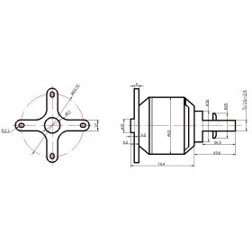 SPEKTRUM Avian 6362-200Kv Outrunner Brushless Motor /...