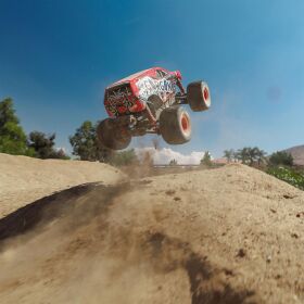 ARRMA FREEDOM FLYER GROM 1:16 4X4 Monster Truck RTR, inkl. Akku & Ladegerät, rot / ARA2130T2